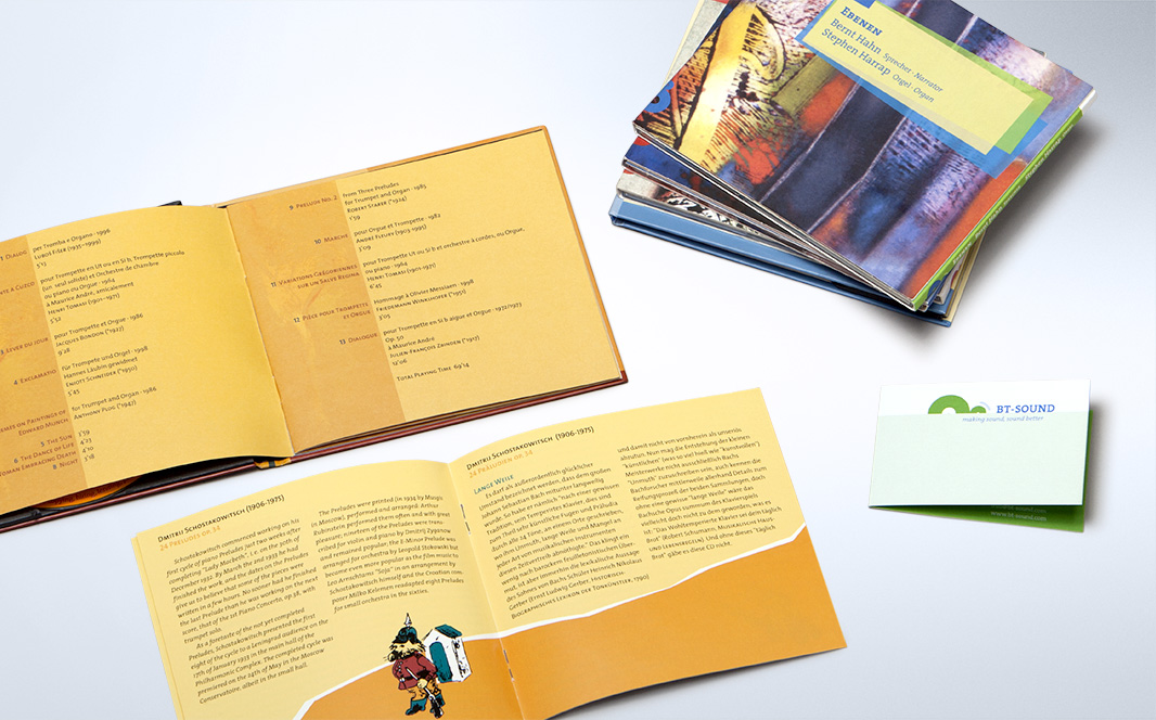 Corporate Design, CD-Cover/-Booklets